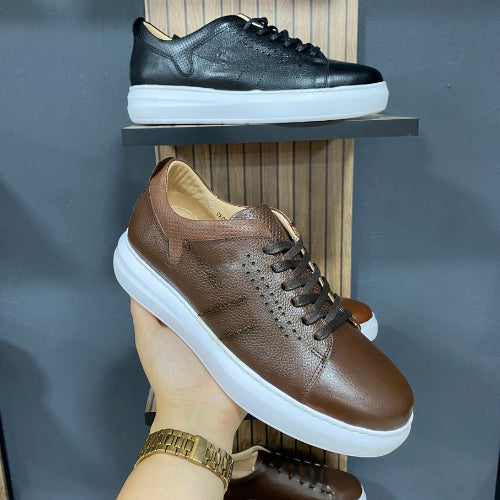 Chaussure Médical Basket BOLT en Cuir 100% REF EVA-059-B