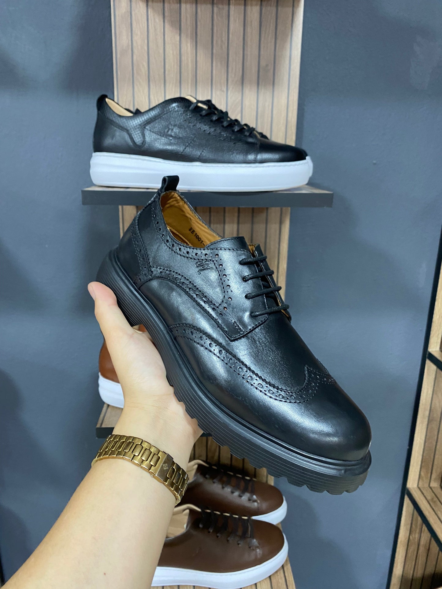 Chaussures Derby (Ref1001) - Médical et 100%Cuir