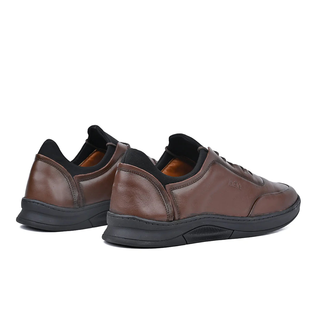 ADRIAN – Baskets Hommes (Marron) – 100% en Cuir