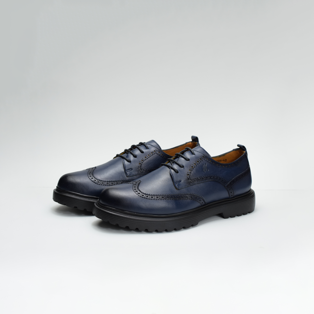 Chaussures Derby (BLUE) - Médical et 100%Cuir