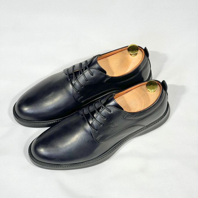 CHAUSSURES DE LUXE POUR HOMME MEDICAL 100% CUIR REF N014 (Noir)