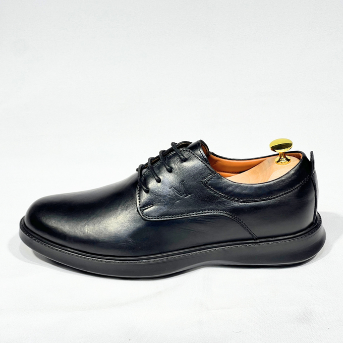 CHAUSSURES DE LUXE POUR HOMME MEDICAL 100% CUIR REF N014 (Noir)