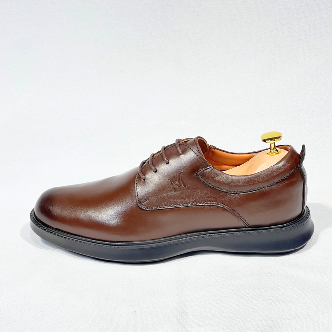 CHAUSSURES DE LUXE POUR HOMME MEDICAL 100% CUIR REF N014 (Marron)