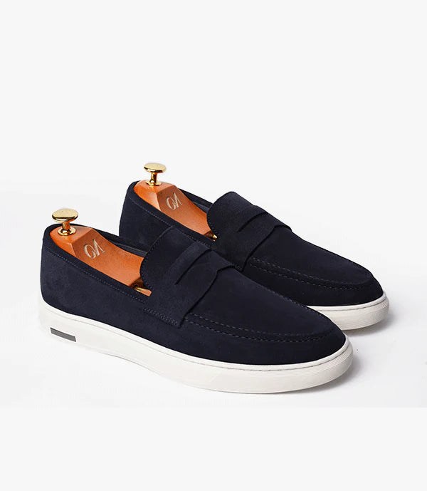 MOCASSIN ADDLER en Daim, BLUE-MARINE – BAL6044
