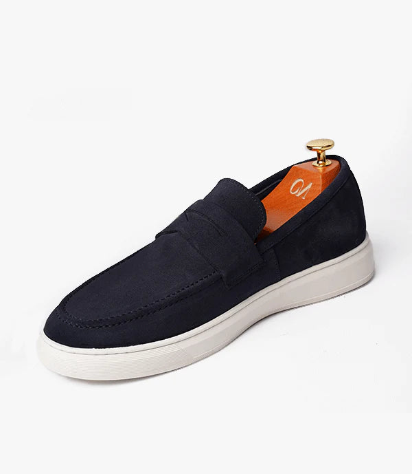 MOCASSIN ADDLER en Daim, BLUE-MARINE – BAL6044