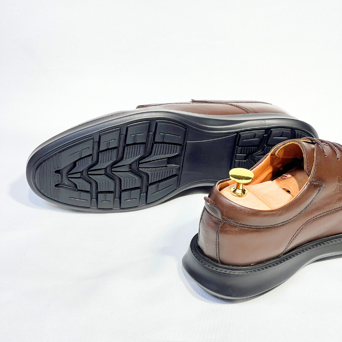 CHAUSSURES DE LUXE POUR HOMME MEDICAL 100% CUIR REF N014 (Marron)