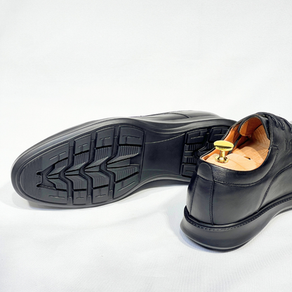 CHAUSSURES DE LUXE POUR HOMME MEDICAL 100% CUIR REF N014 (Noir)