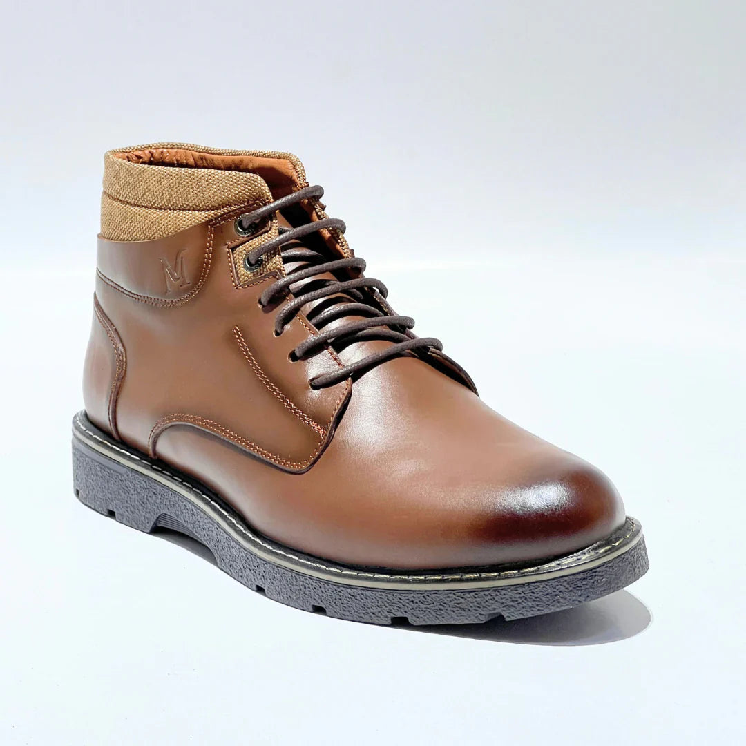 Bottines Homme Cuir Véritable Ballantino Confort Ultime Élégantes Durables Marron Noir Tabac