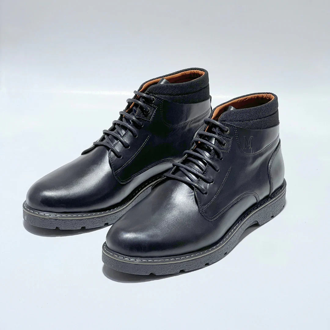 Bottines Homme Cuir Véritable Ballantino Confort Ultime Élégantes Durables Marron Noir Tabac