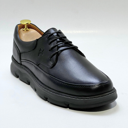 Chaussures Homme Élégantes Cuir Véritable Marron Semelle Médicale Confortable Lacets