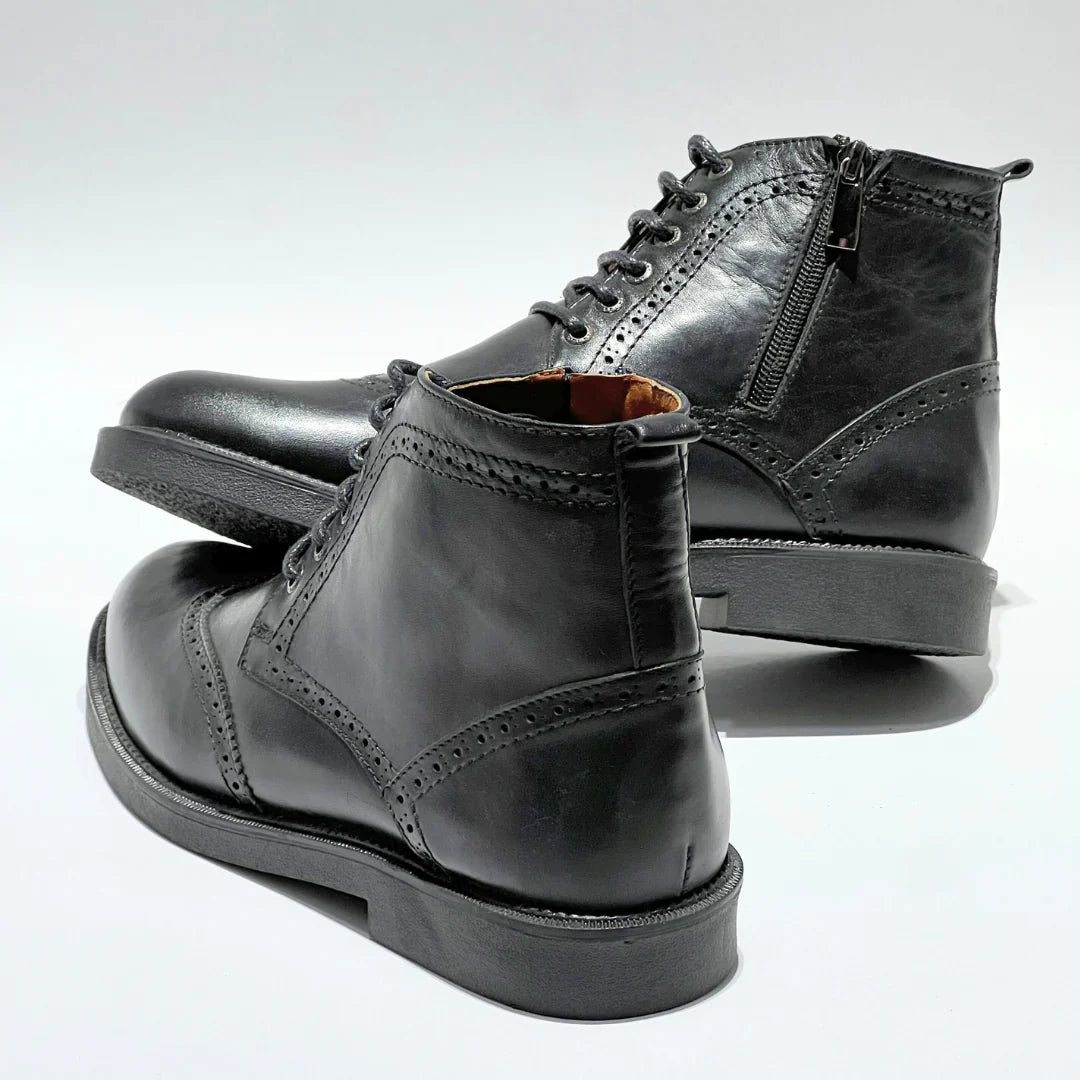 Bottines Hommes Premium Cuir Véritable Confort Durable – Style Robuste Élégant Quotidien