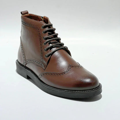 Bottines Hommes Premium Cuir Véritable Confort Durable – Style Robuste Élégant Quotidien