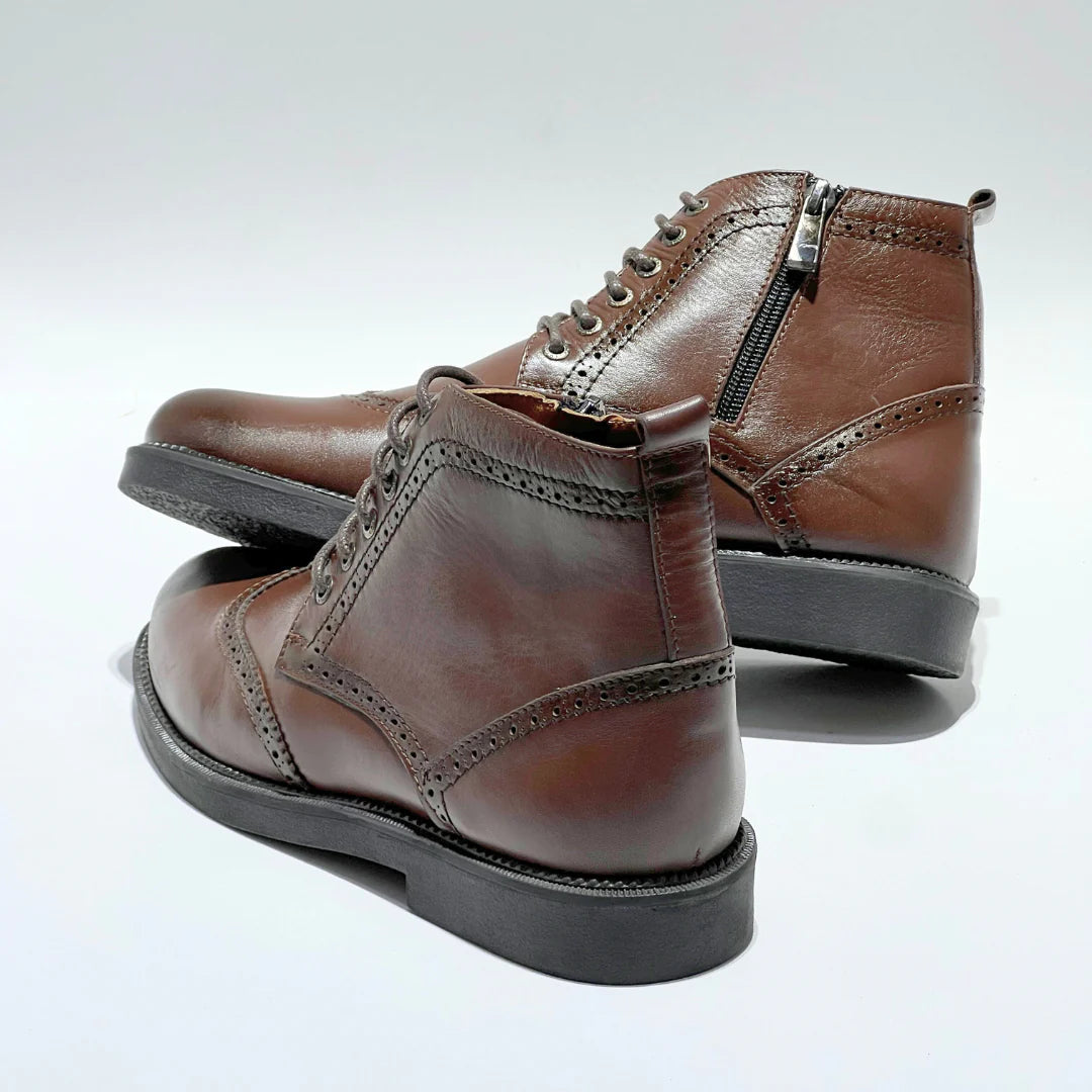 Bugaties Premium Boots Hommes En Cuir 100% NOIR BA 798