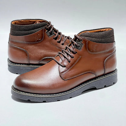 Bottines Homme Cuir Véritable Ballantino Confort Ultime Élégantes Durables Marron Noir Tabac
