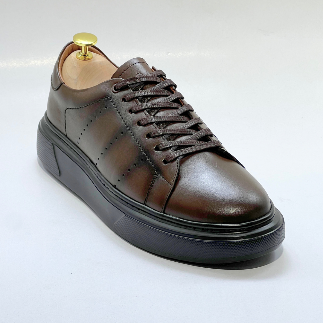 Baletto - SNEAKERS En Cuir Spécialisé tabac REF BA641