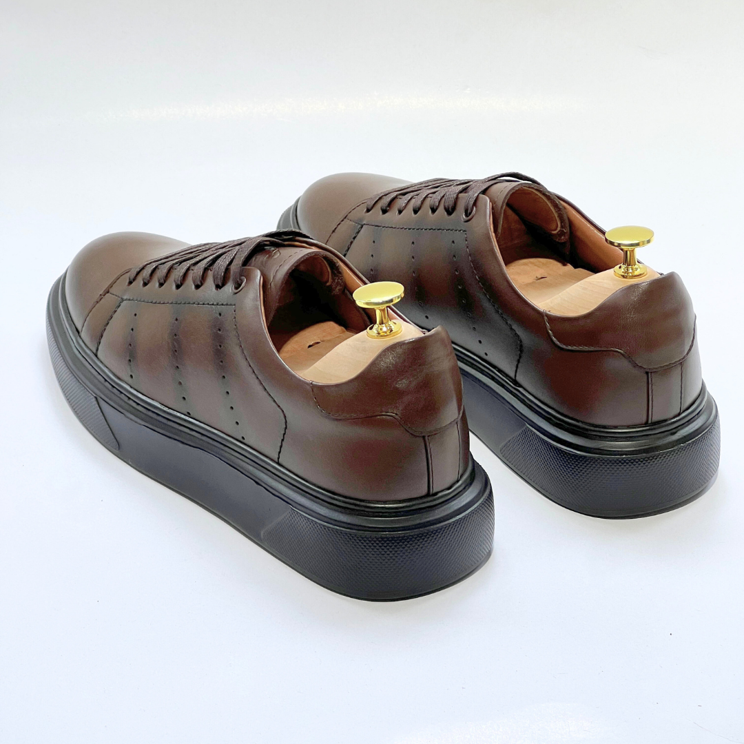 Baletto - SNEAKERS En Cuir Spécialisé tabac REF BA641