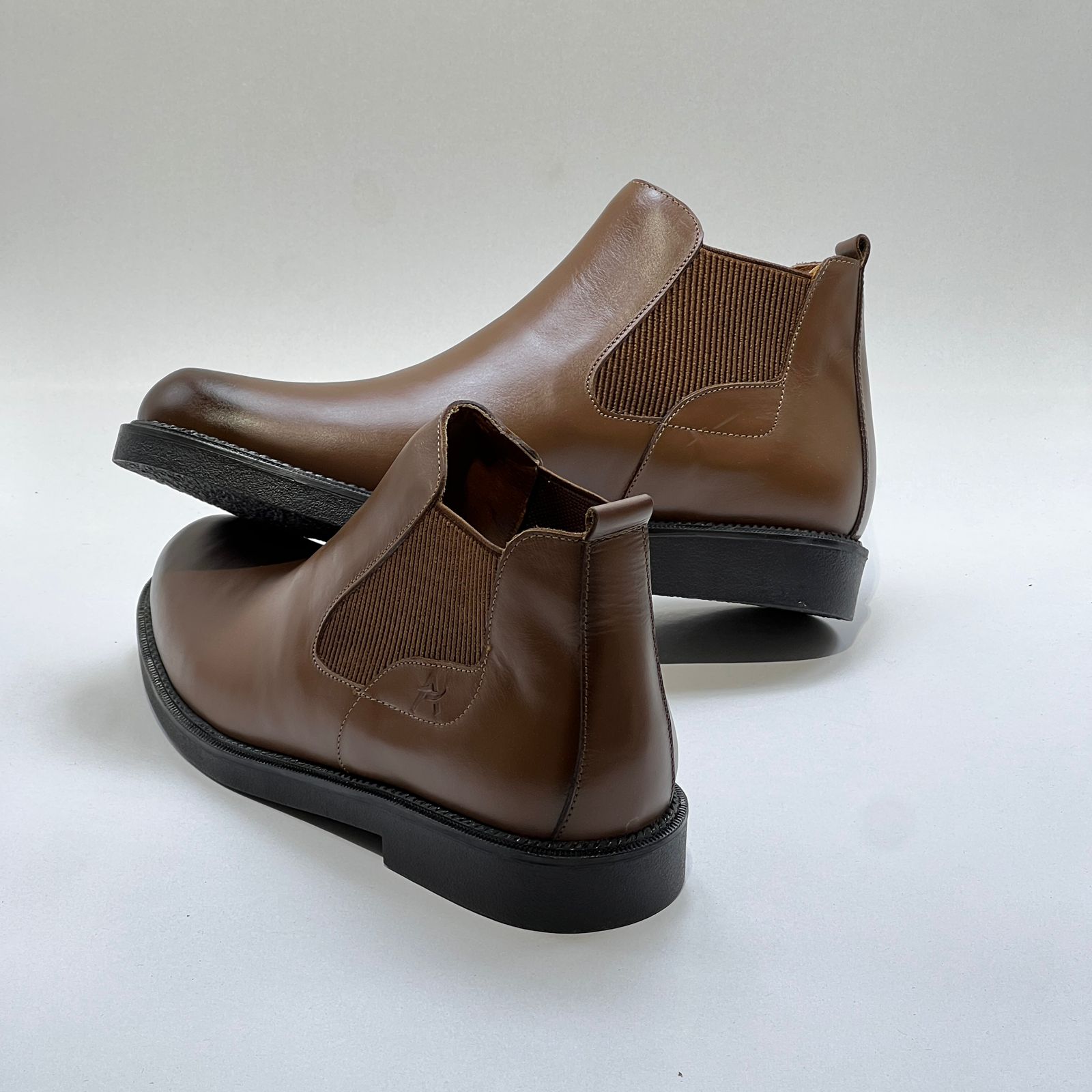 Premium Boots Hommes En Cuir 100% NOIR BA 038