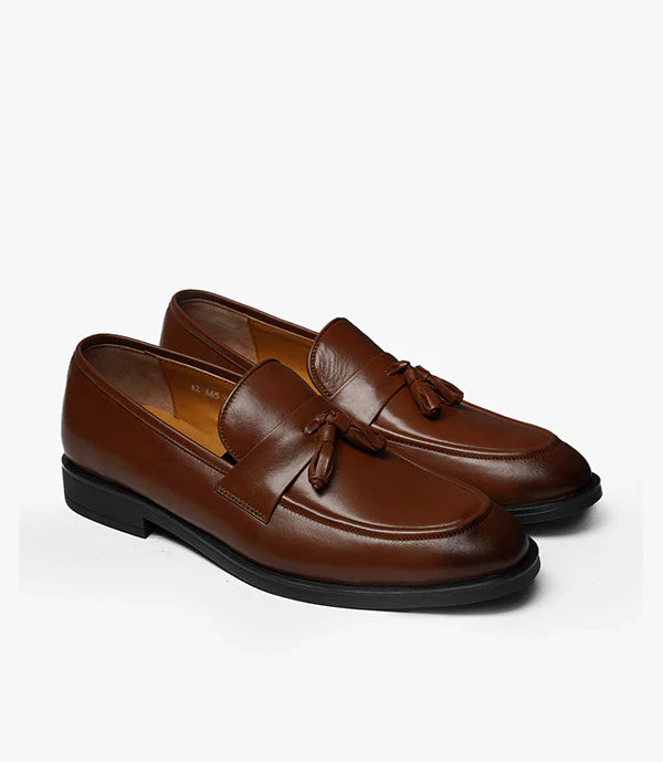 MOCASSIN HACKNEY en Cuir, Marron dégradé – Bal020